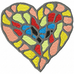 Hearts Embroidery Design 2